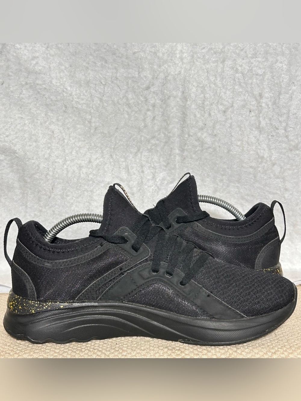 Puma Womens Black Speckle SoftRide Enzo 5 Running Athletic Sneakers Shoes SZ 8.5 - Picture 6 of 11